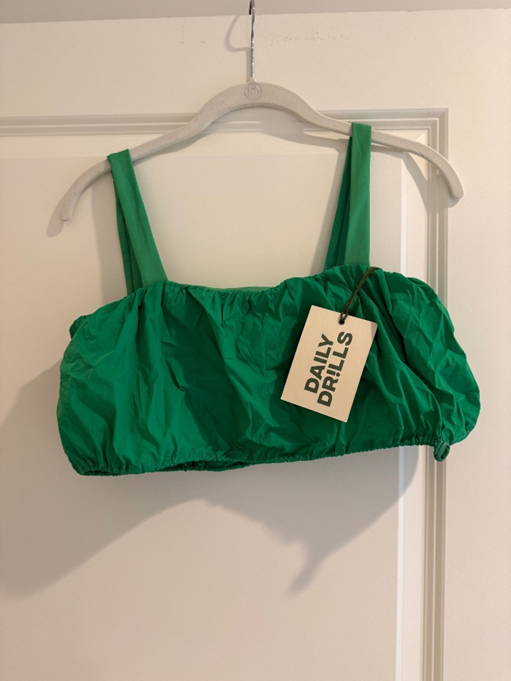 NWT Daily Drills Green Sports Bra Top